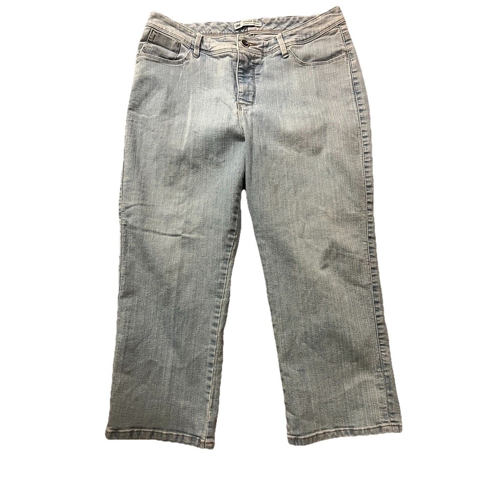 LEE Denim Jeans Capri Pants Slender Secret Lower on the Waist Size 6 Medium
